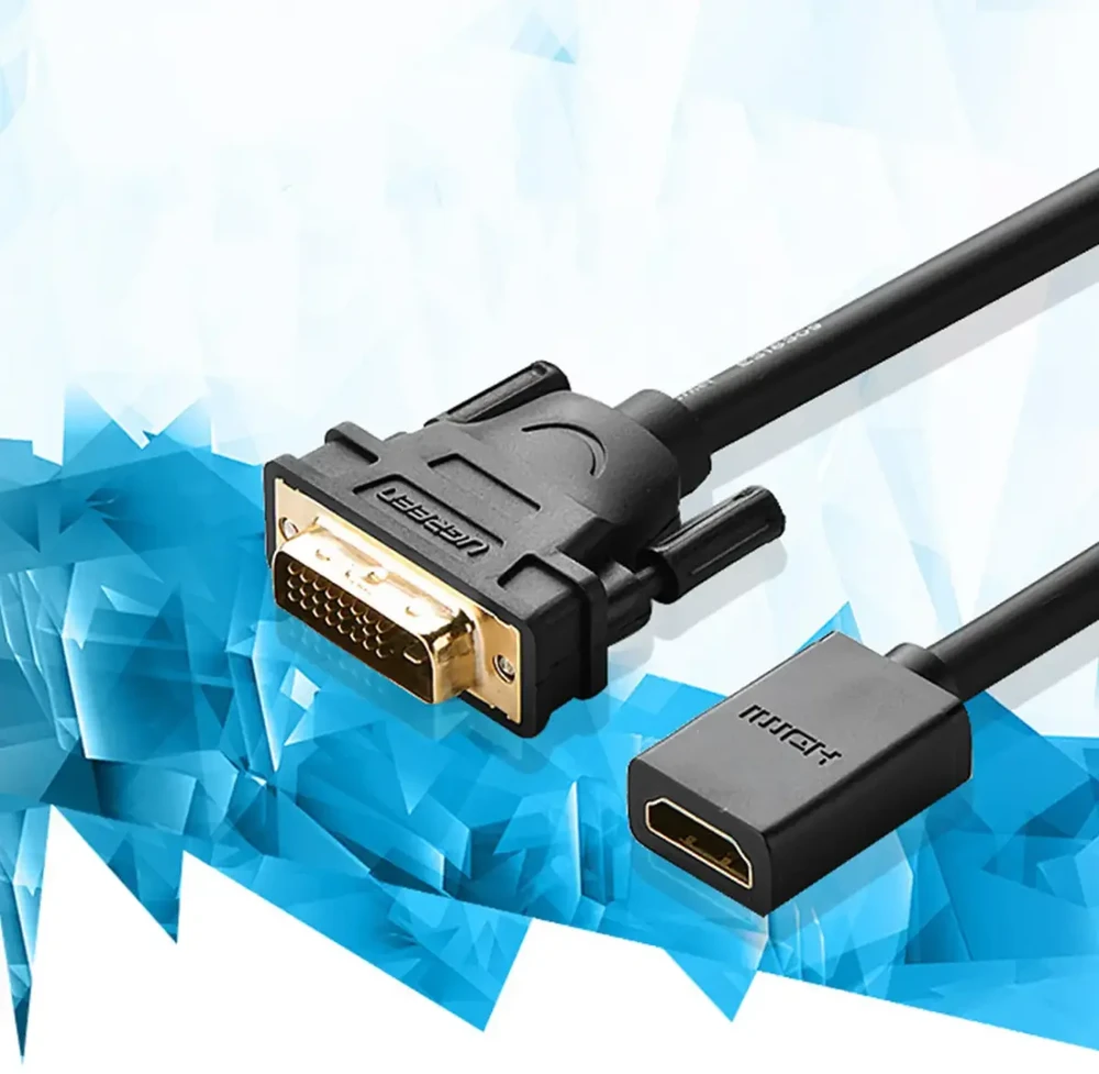 Adapteris DVI - HDMI UGREEN 20118 juodas
