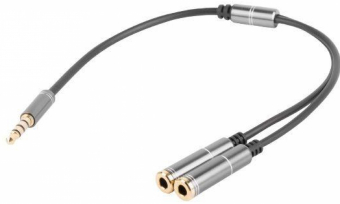 Genesis NATEC NKA-0729 aukščiausios kokybės 4 PIN ausinių adapteris, skirtas PS4 kompiuteriui