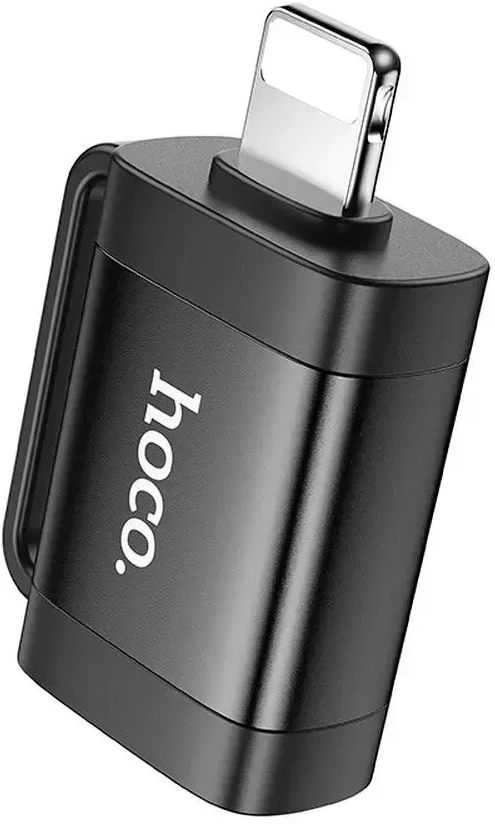 Adapteris OTG Lightning to USB A Hoco UA31A juodas