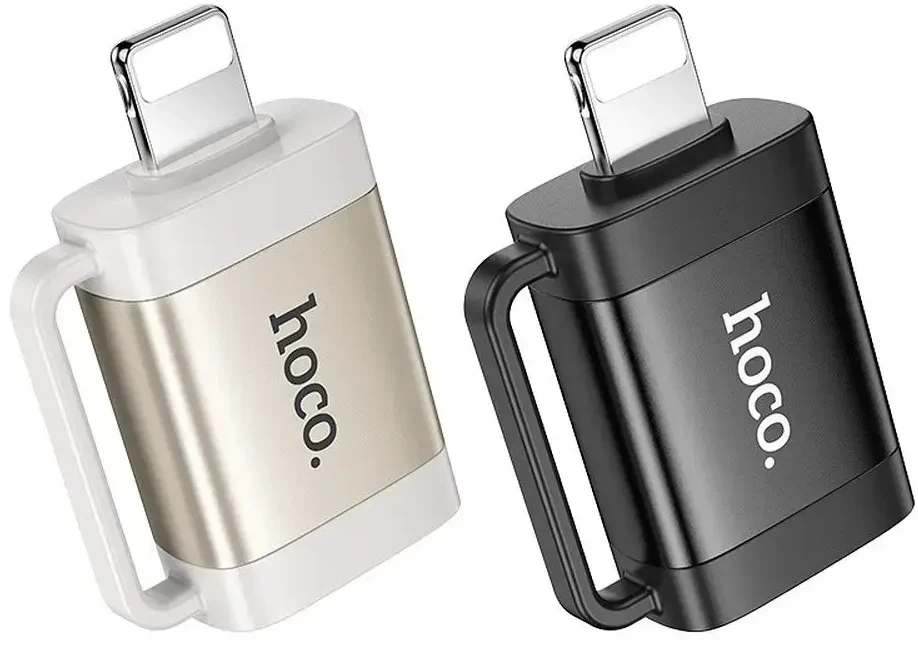 Adapteris OTG Lightning to USB A Hoco UA31A juodas