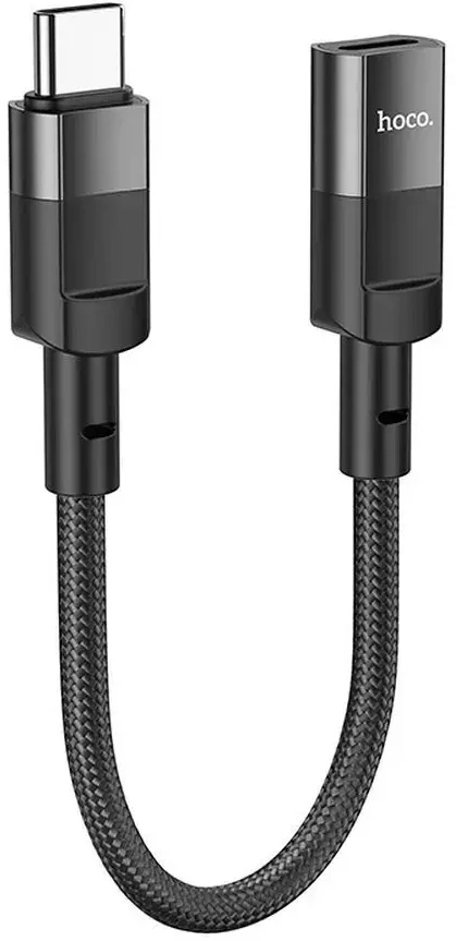 Adapteris OTG USB C į Lightning Hoco 3A 0,1 m U107 juodas