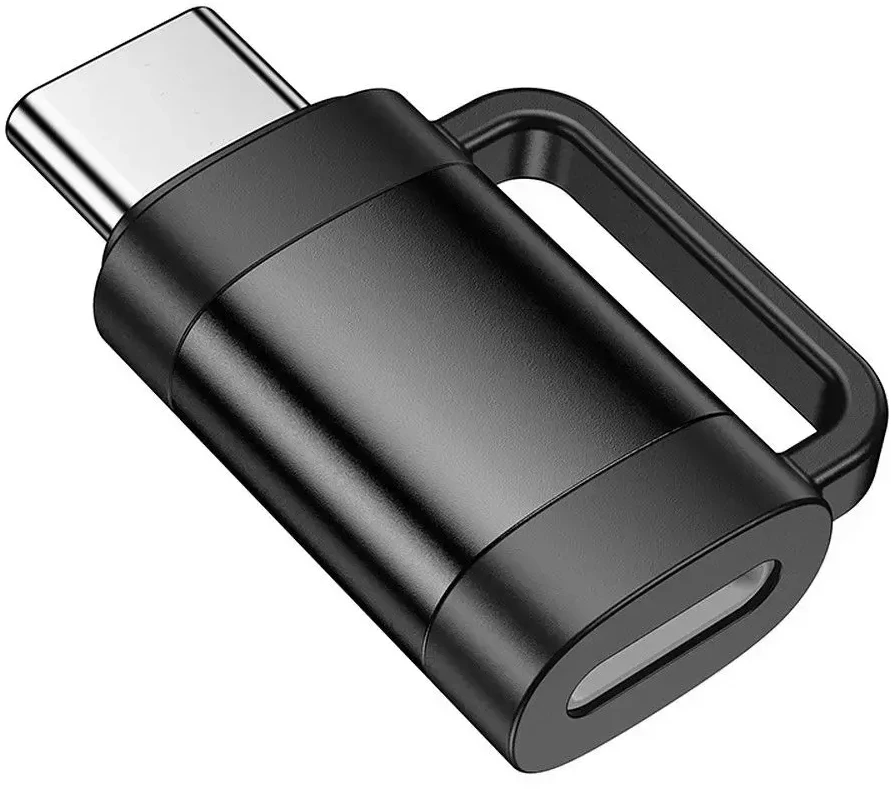 Adapteris OTG USB C to Lightning Hoco 3A UA31E juodas