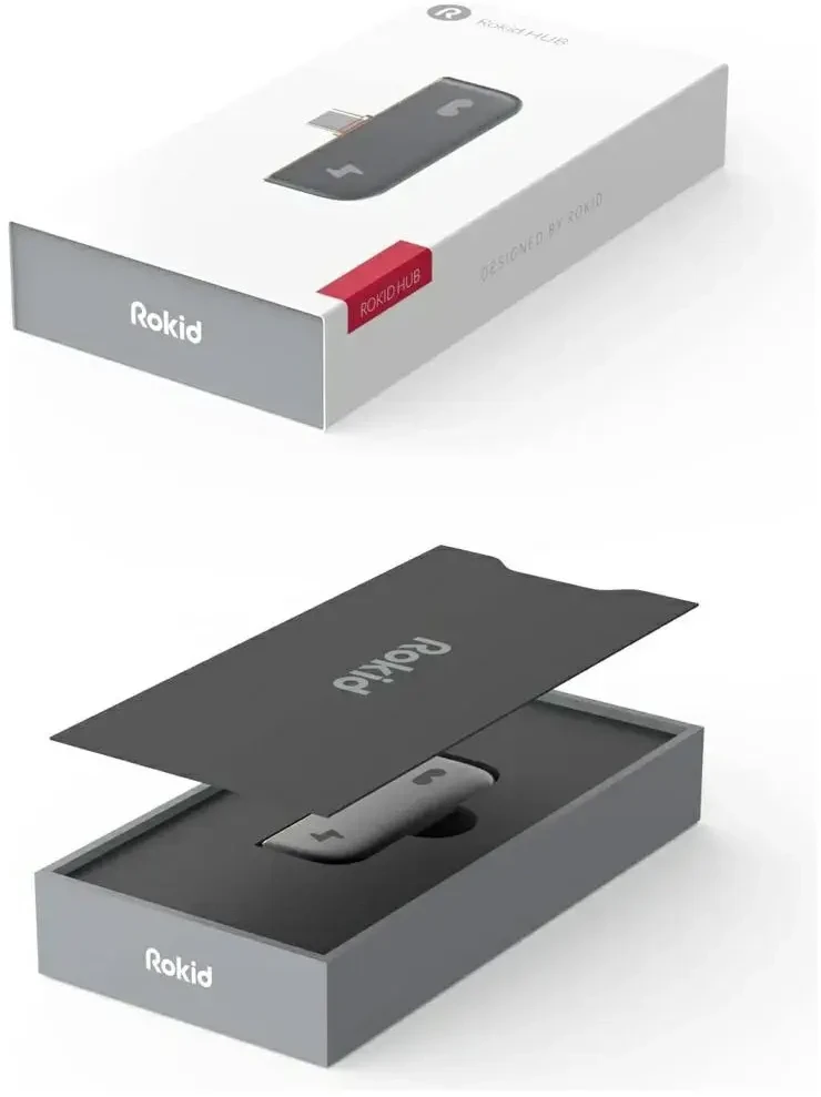 Rokid HUB USB-C na 2xUSB-C juoda