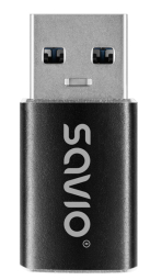 Savio Adapteris USB-C 3.1 (F) – USB-A 3.1 (M) AK-81