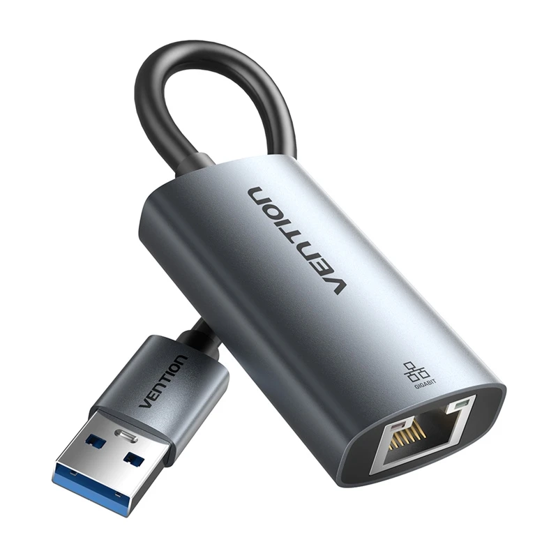Vention USB-A į eterneto adapteris su pilku korpusu