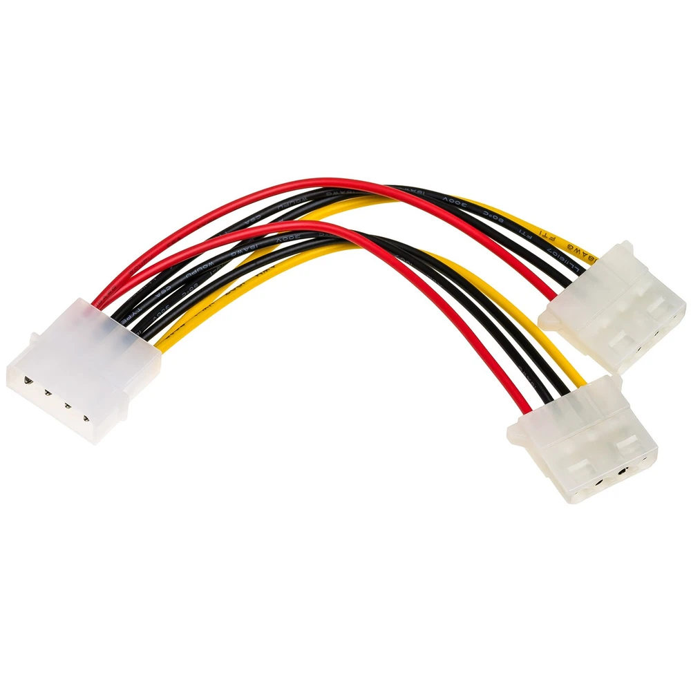 Akyga Oem Molex maitinimo laidas 2x Molex - 15cm