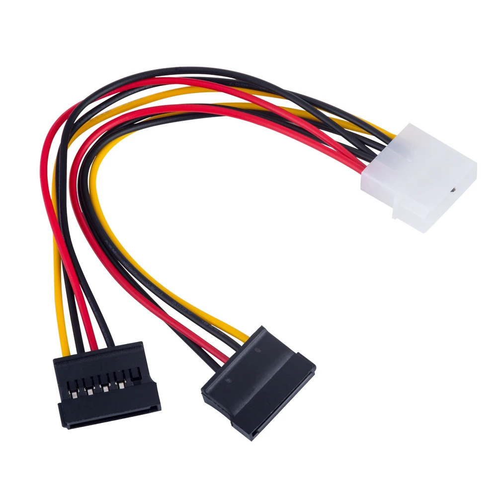 Akyga Oem Molex maitinimo laidas - 2x SATA - 15cm