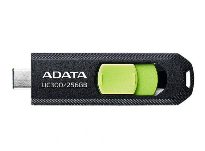 ADATA | FlashDrive | UC300 | 256 GB | USB 3.2 Gen 1 | Juodas/Žalias