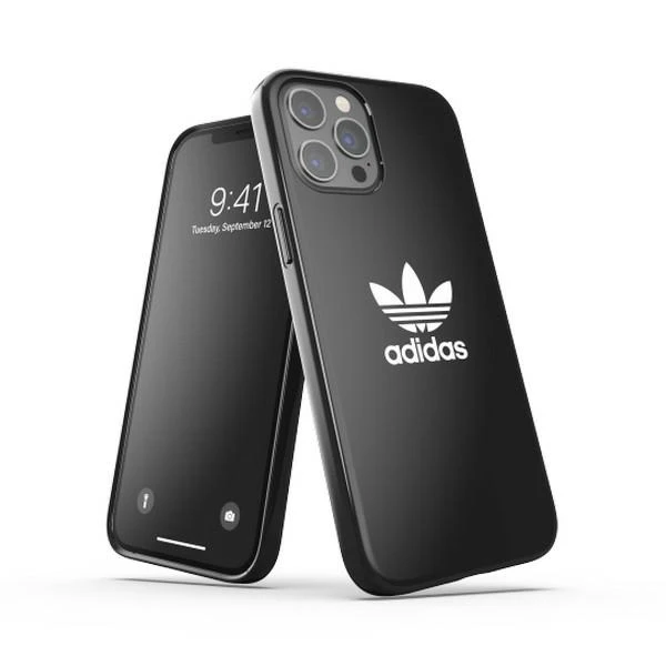 Dėklas Adidas OR Snap Case Trefoil FW20, skirtas iPhone 12 Pro Max, juodas