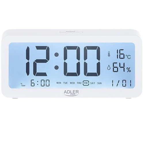 Adler | Žadintuvas | AD 1195w | Signalizacijos funkcija | Baltas