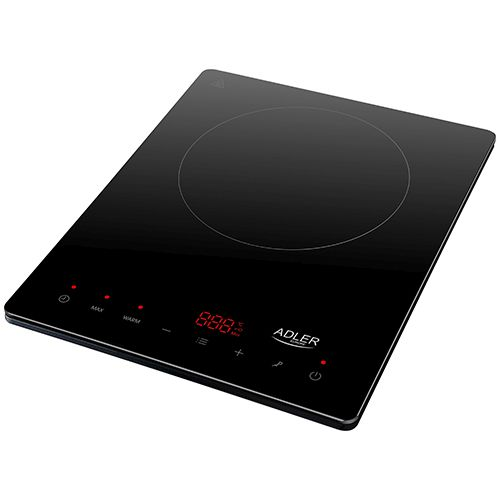Adler | Hob | AD 6513 | Number of burners/cooking zones 1 | LCD Ekranas | Induction | Juodas