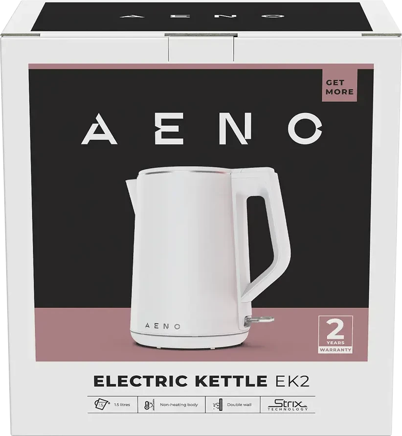 AENO EK2 elektrinis virdulys, baltos spalvos