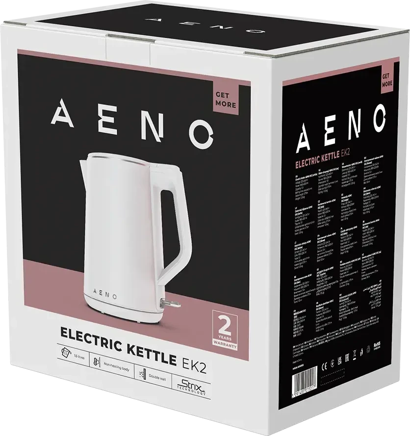 AENO EK2 elektrinis virdulys, baltos spalvos