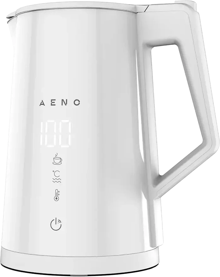 AENO EK8S Smart Electric Virdulys, Wi-Fi, 1.7L, Temp Control, Strix, Baltas
