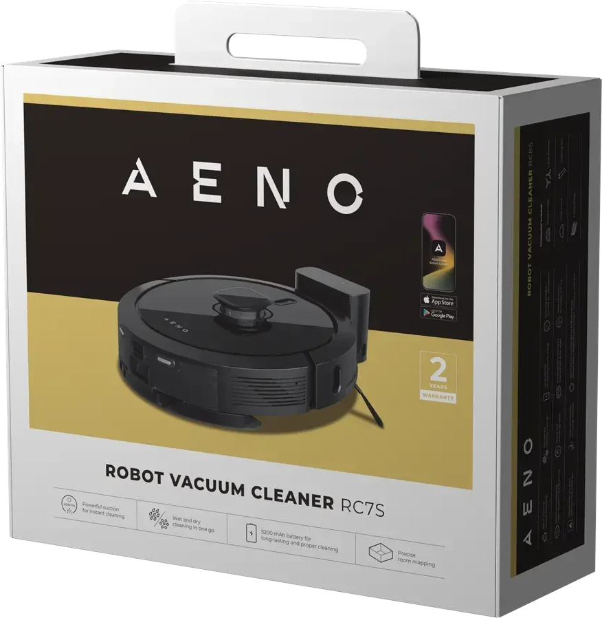 Dulkių siurblys - robotas Aeno RC5S, Juodas