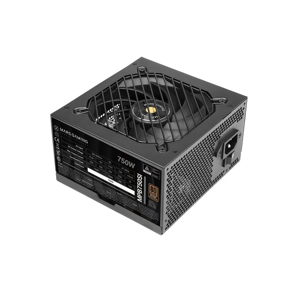 „tacens Mars Gaming MPB750SI“ maitinimo blokas 750 W 24 kontaktų ATX ATX Juodas