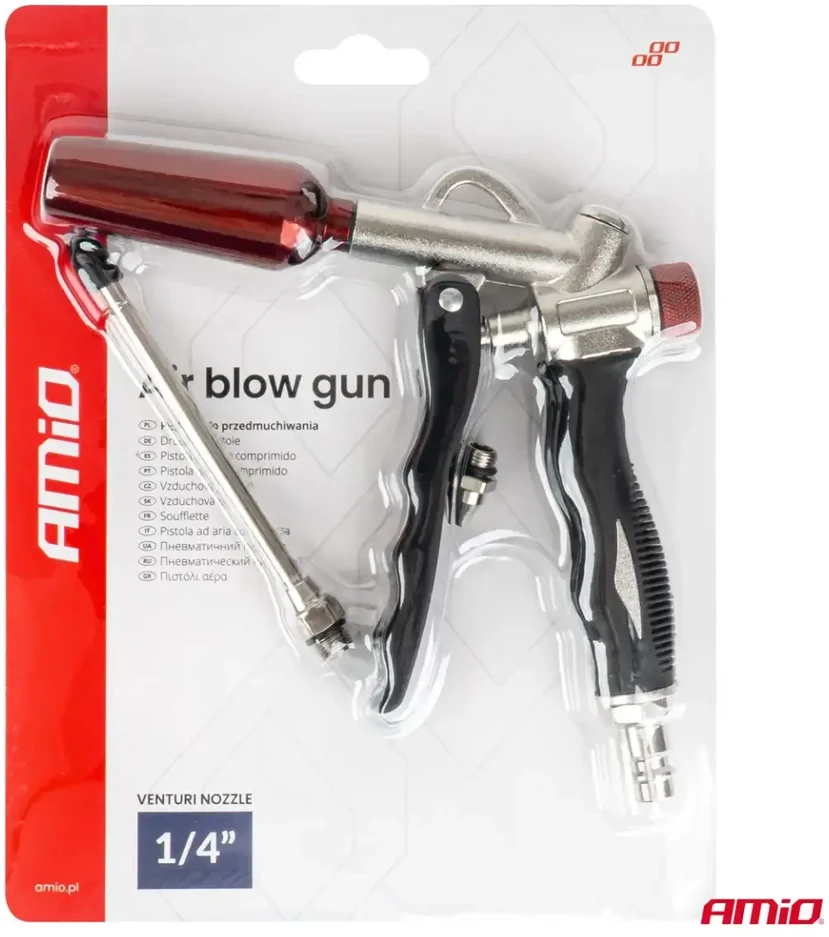 Pneumatinis prapūtimo pistoletas su Venturi antgaliu, 1/4", AMIO-04928