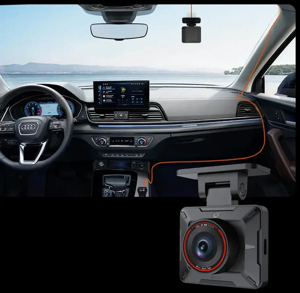 AKEEYO P1 car camera video recorder FullHD 30fps - juodas