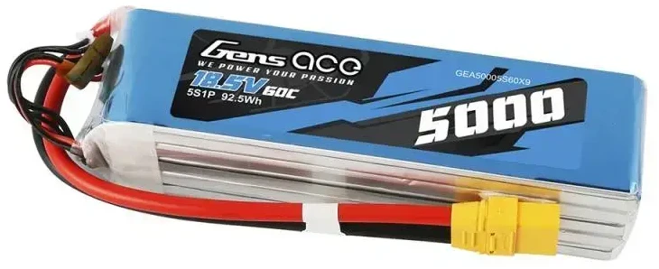 LiPo Gens Ace Bashing 5000mAh 18.5V 60C 5S1P - XT90 akumuliatorius
