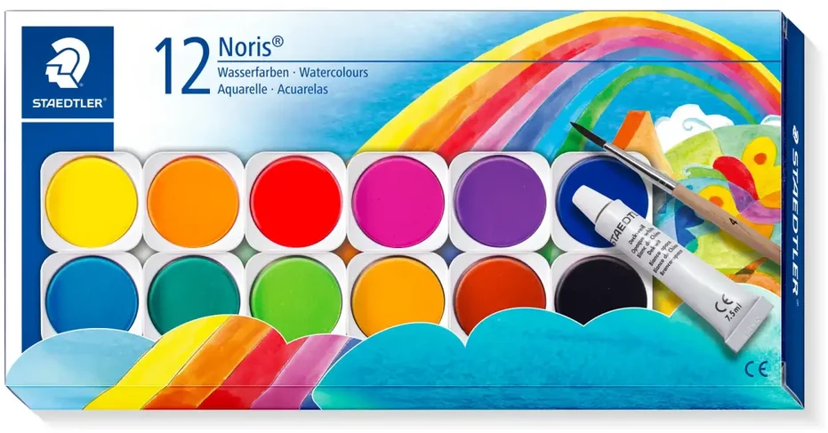 dažai STAEDTLER NORIS CLUB 888, 12 spalvų.