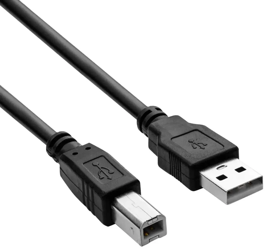 Akyga AK-USB-04 USB cable 1.8 m USB 2.0 USB A USB B Juodas