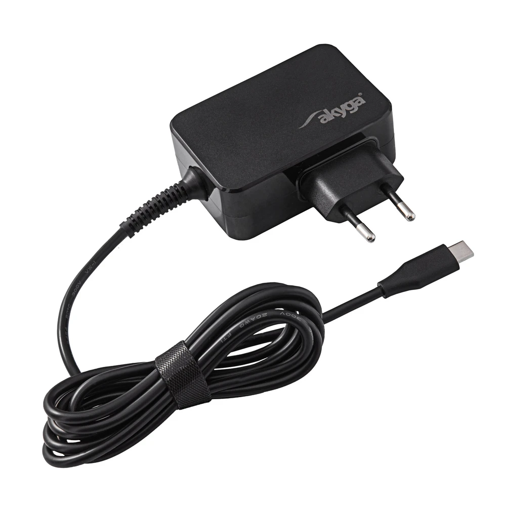 "Akyga" maitinimo šaltinis Akyga AK-ND-80 5-20V / 2,25-3A 45W C tipo USB 1,8 m GaN