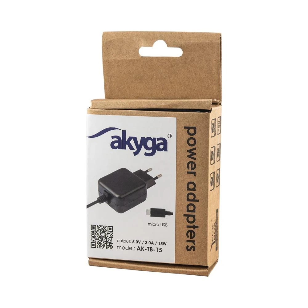 Maitinimo šaltinis Akyga AK-TB-15 microUSB 5V/3A