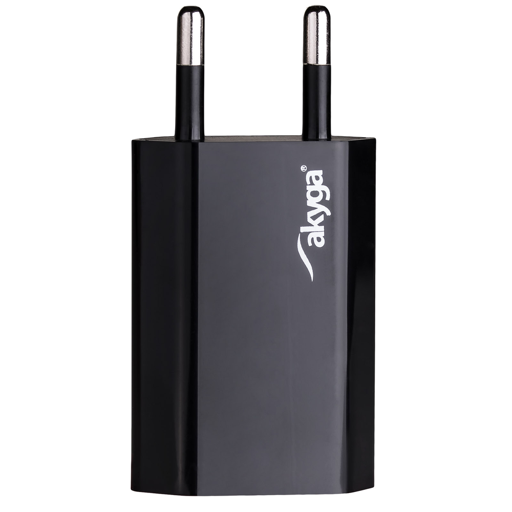 AKYGA Įkroviklis jungiama į tinklą AK-CH-03BK 5W USB-A 5V / 1A juoda