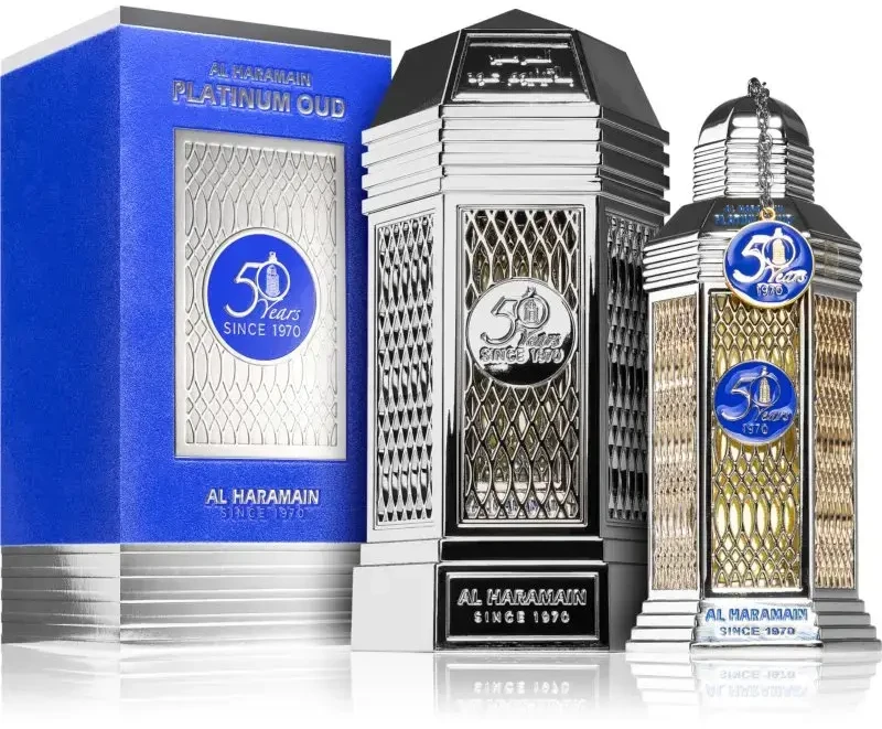 Al Haramain 50 Years Platinum Oud EDP parfumuotas vanduo Unisex, 100 ml