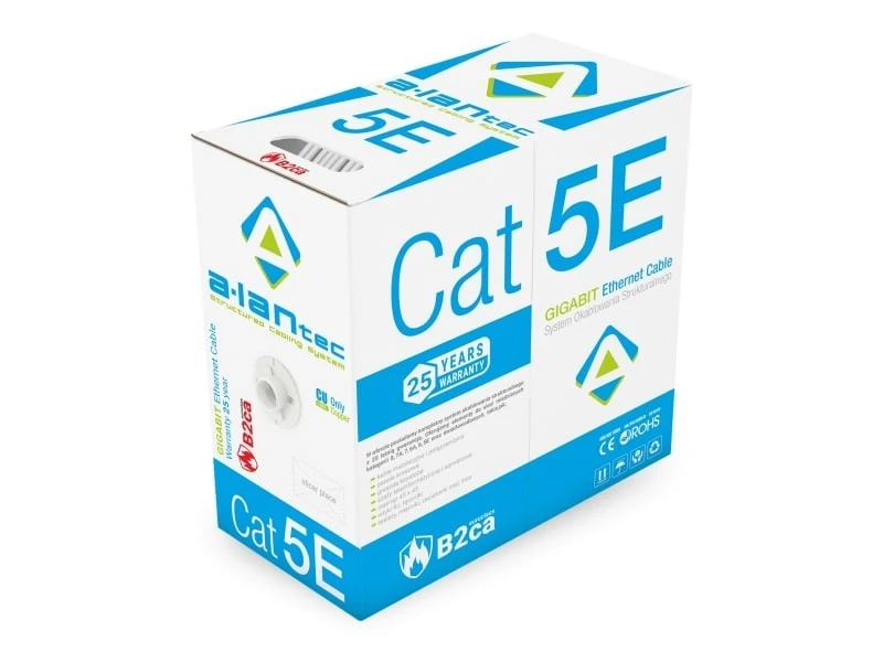a-lan ALANTEC U/UTP Cat.5e LSOH 4PR B2ca 305m kabelis (violetinė danga)