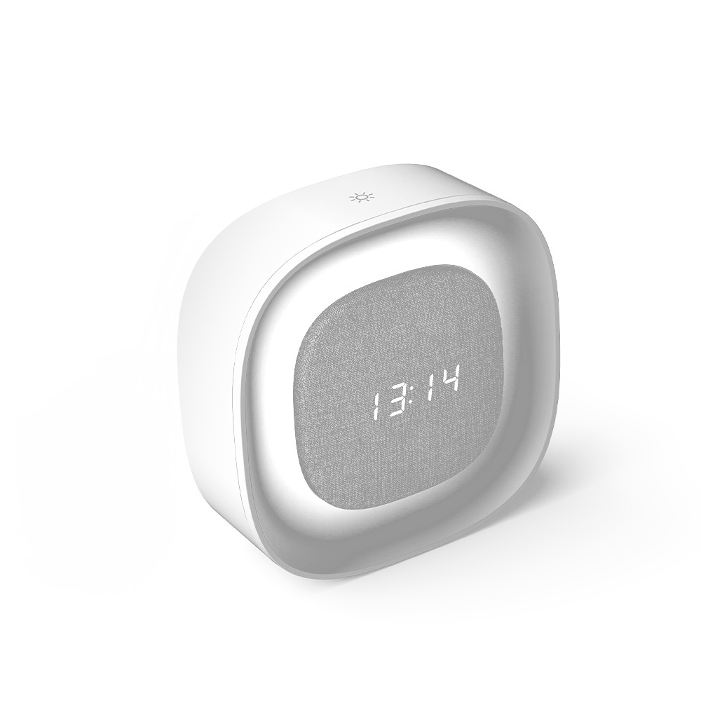 Žadintuvas su Night Light LED PURE FNL-03 BJORN baltos spalvos square Forever Light