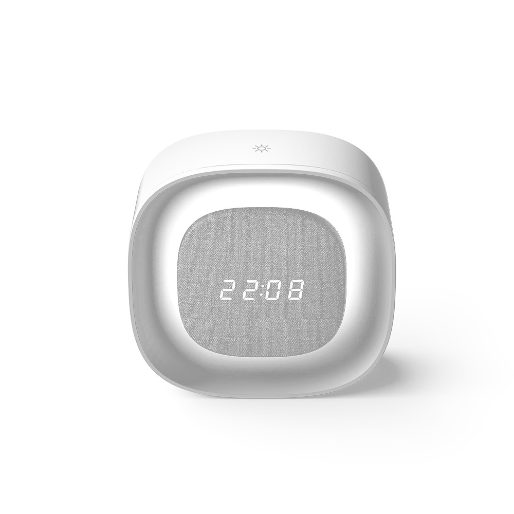 Žadintuvas su Night Light LED PURE FNL-03 BJORN baltos spalvos square Forever Light