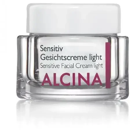 ALCINA Sensitive Facial Kreminis Light veido kremas jautriai odai, 50 ml