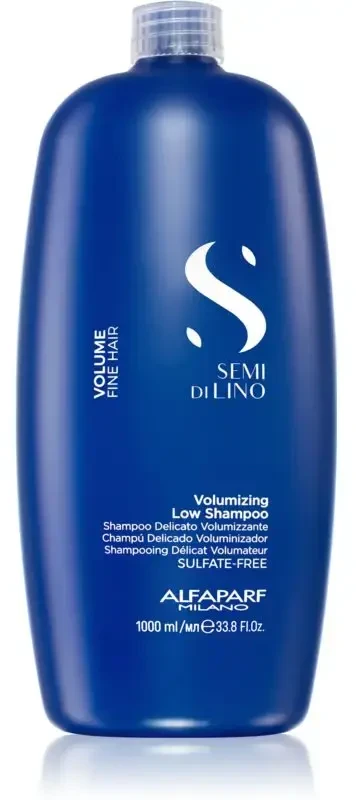 "Alfaparf Milano Semi Di Lino Volume plonų plaukų plaukų šampūnas, suteikiantis žvilgesio 1000ml