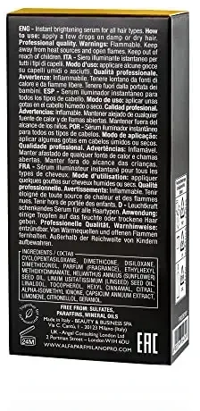 Alfaparf Milano Semi Di Lino Sublime aliejus Visų tipų plaukams 15ml