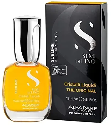 Alfaparf Milano Semi Di Lino Sublime aliejus Visų tipų plaukams 15ml
