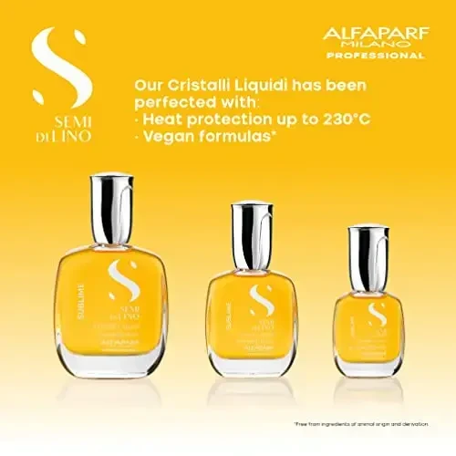 Alfaparf Milano Semi Di Lino Sublime aliejus Visų tipų plaukams 15ml