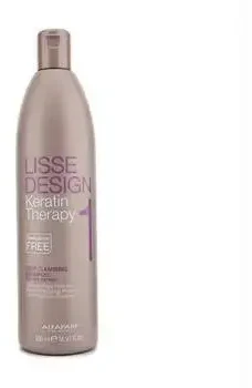 Alfaparf Milano Lisse Design Keratin Therapy giliai valomasis šampūnas, 500 ml