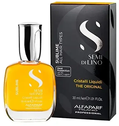Alfaparf Milano Semi Di Lino Sublime Cristalli Liquidi spindesio suteikiantis plaukų serumas 30ml