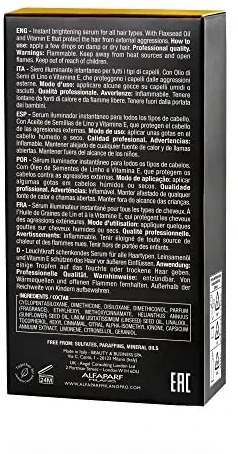 Alfaparf Milano Semi Di Lino Sublime Cristalli Liquidi spindesio suteikiantis plaukų serumas 30ml