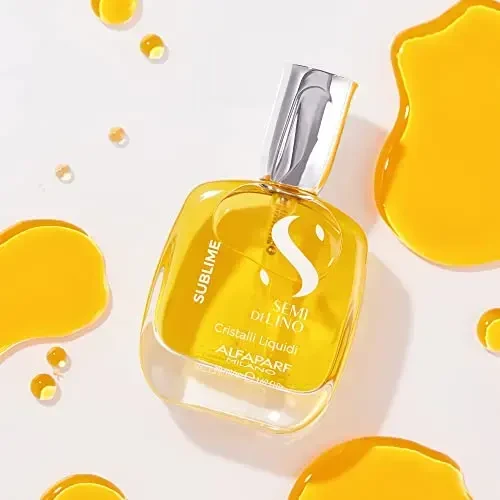 Alfaparf Milano Semi Di Lino Sublime Cristalli Liquidi spindesio suteikiantis plaukų aliejus 50ml