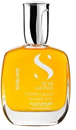 Alfaparf Milano Semi Di Lino Sublime Cristalli Liquidi spindesio suteikiantis plaukų aliejus 50ml