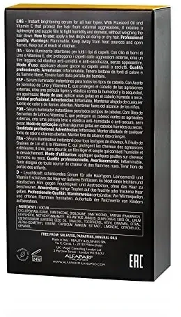 Alfaparf Milano Semi Di Lino Sublime Cristalli Liquidi spindesio suteikiantis plaukų aliejus 50ml