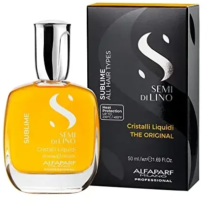 Alfaparf Milano Semi Di Lino Sublime Cristalli Liquidi spindesio suteikiantis plaukų aliejus 50ml