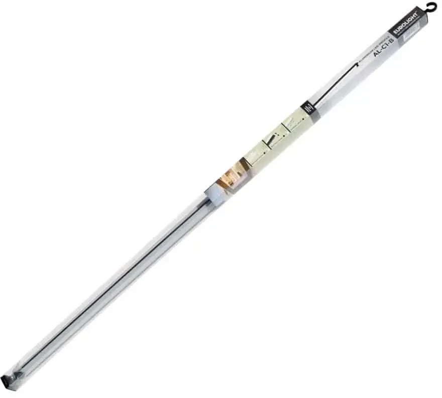 Aliuminio profilis LED juostai EUROLIGHT, virštinkinis, baltos spalvos, 1m kompl