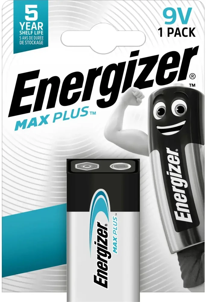 Energizer Max Plus 6LR61 9V baterija, 1 vnt.