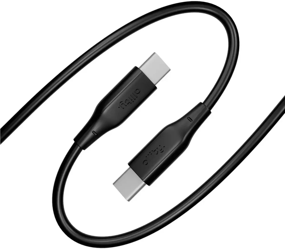 "Allity" kabelis AUC-02 USB-C - USB-C 1.0 m 60W juodas