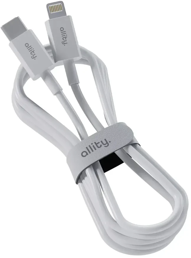 Allity Sp. su o.o. „Allity“ laidas AUC-03 USB-C - „Lightning“ 1,0 m 27W baltas