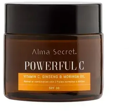 „Alma Secret Powerful C senėjimą stabdantis šviestuvas Moringa Spf30 50ml