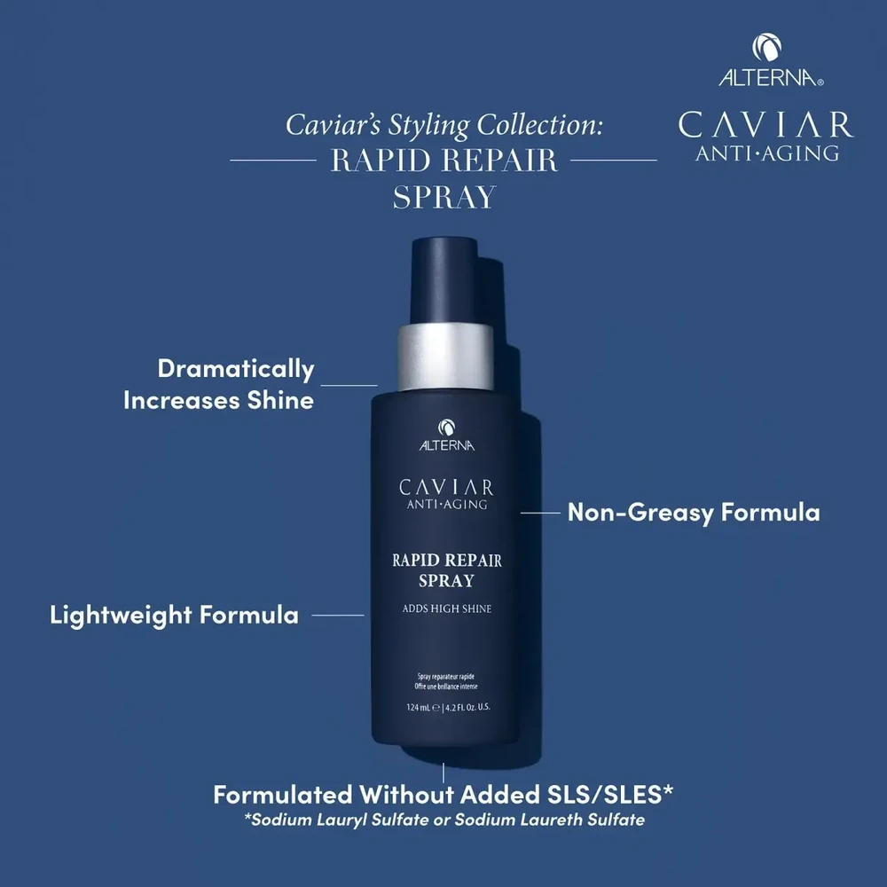 Alterna Caviar Anti-Aging Professional Styling Rapid Repair Purškiklis daugiafunkcis purškiklis plaukams su vitaminais, 124 ml